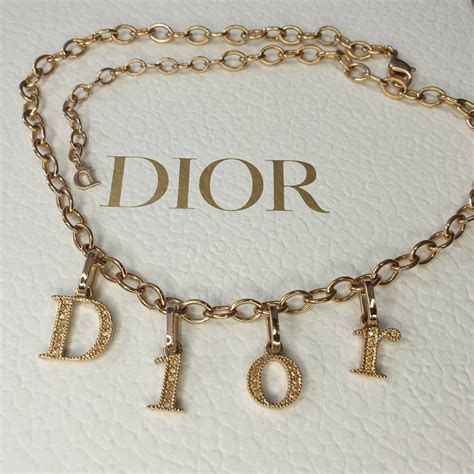 dior letter necklace dupe